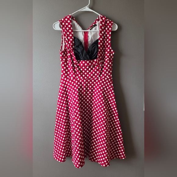 Miusol Dresses & Skirts - MIUSOL Retro Vintage Style Polka Dot Dress Red/White/Black Womens Size Large